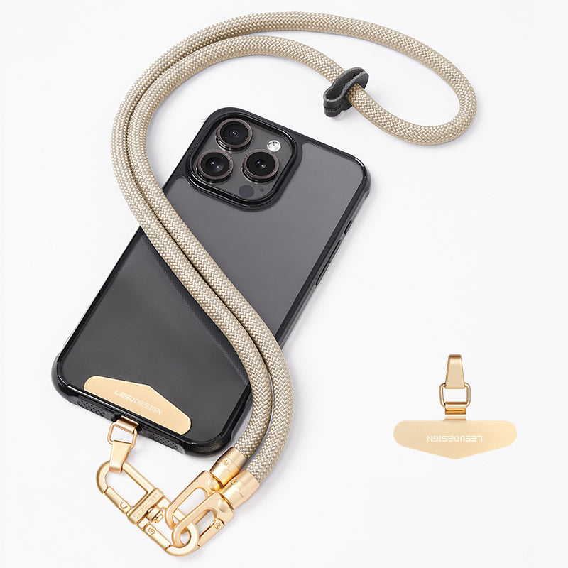 LEEU DESIGN Climbing Series 85cm Phone Lanyard Adjustable Cell Phone Crossbody Neck Rope LEEU DESIGN Climbing Series 85cm Phone Lanyard Adjustable Cell Phone Crossbody Neck Rope